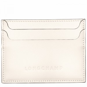 Longchamp Le FOULONNÉ Card holder - Leather White | NOFK08734