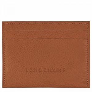 Longchamp Le FOULONNÉ Cardholder - Leather Caramel | IEWO58610