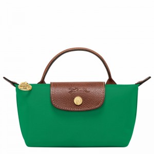 Longchamp Le Pliage Original Pouch with handle - Recycled canvas Green | WSUV09281