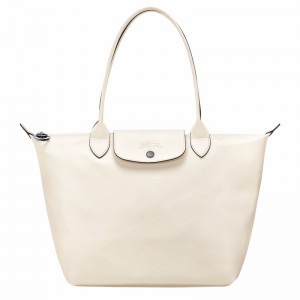 Longchamp Le Pliage Xtra M Tote bag - Leather White | OPBU12583