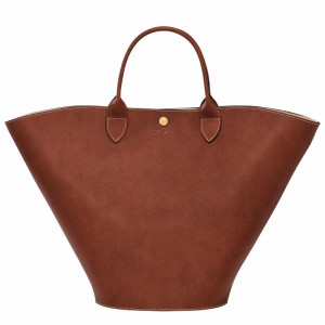 Longchamp ÉPURE XL Tote bag - Leather Brown | RCOY32705