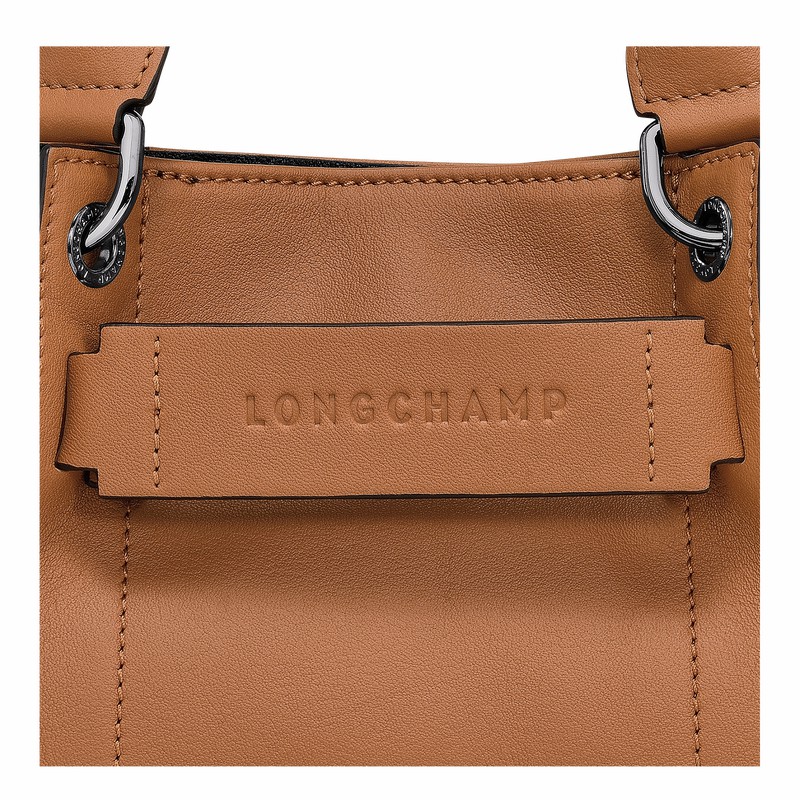 Longchamp 3D XS Handbag - Leather Beige | SXEK48076