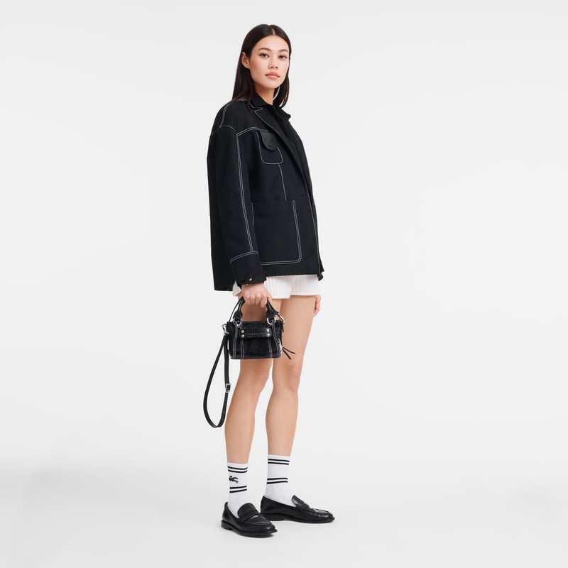 Longchamp 3D XS Handbag - Leather Black | MTYV53719