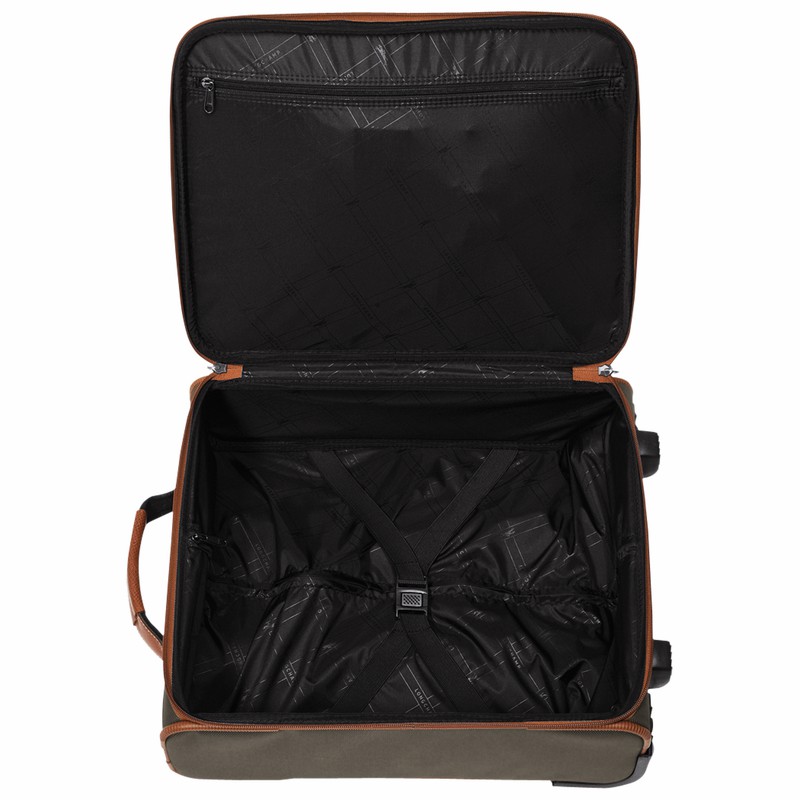 Longchamp Boxford S Suitcase - Recycled canvas Brown | RQAJ34728