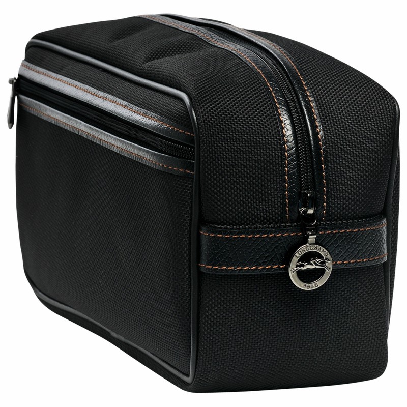 Longchamp Boxford Toiletry case - Recycled canvas Black | BCLK31694