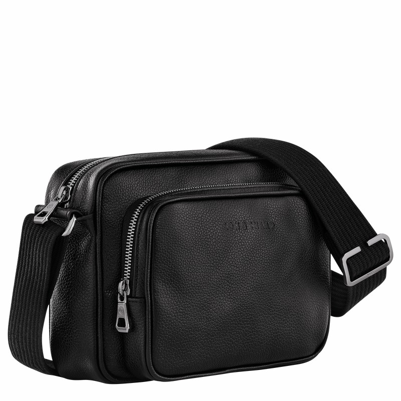 Longchamp Le FOULONNÉ S Camera bag - Leather Black | FTRA74168