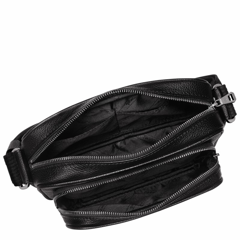Longchamp Le FOULONNÉ S Camera bag - Leather Black | FTRA74168