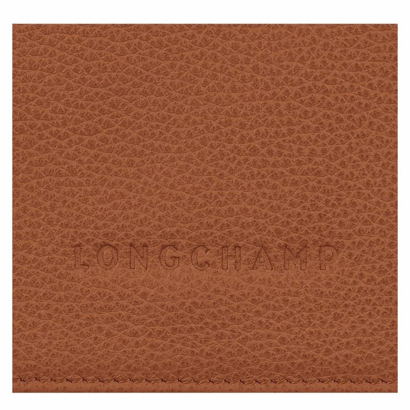 Longchamp Le FOULONNÉ Wallet - Leather Caramel | TGSV98751