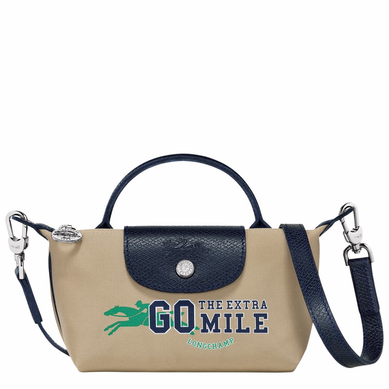 Longchamp Le Pliage Collection XS Pouch - Canvas Beige | JIMN26718