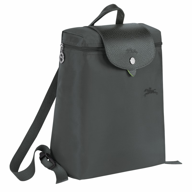 Longchamp Le Pliage Green M Backpack - Recycled canvas Deep Grey | UZTD12487