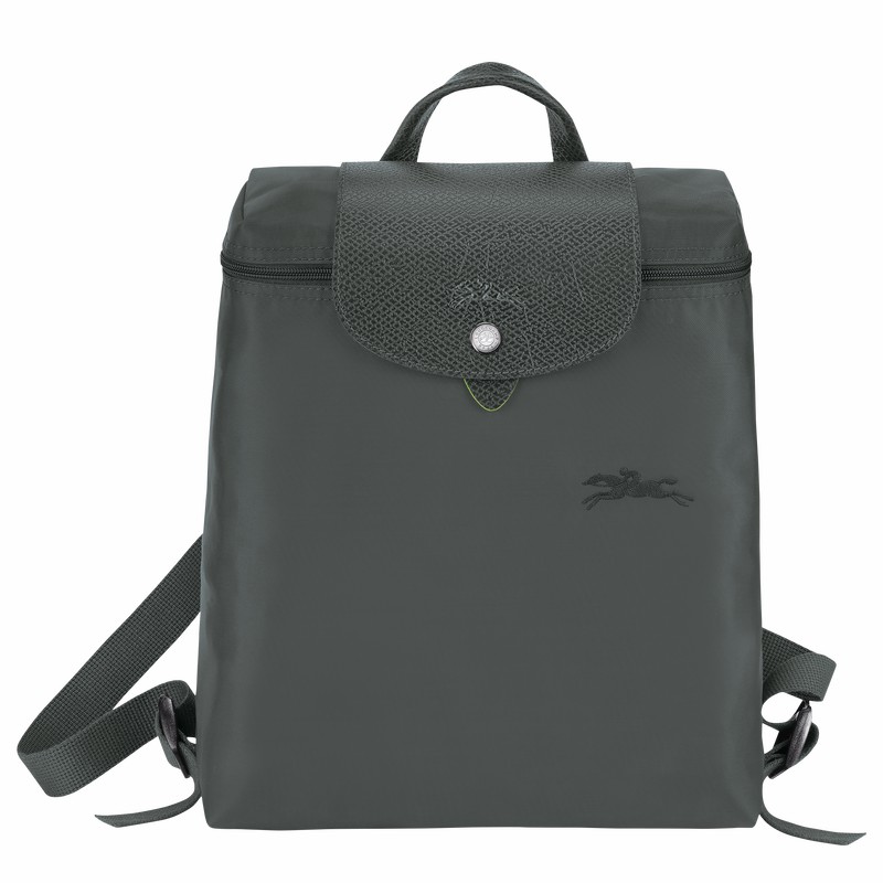 Longchamp Le Pliage Green M Backpack - Recycled canvas Deep Grey | UZTD12487
