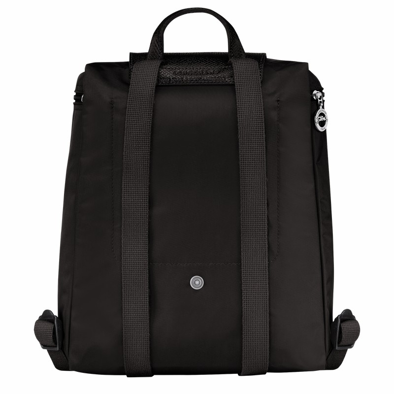 Longchamp Le Pliage Green M Backpack - Recycled canvas Black | YUBP26805