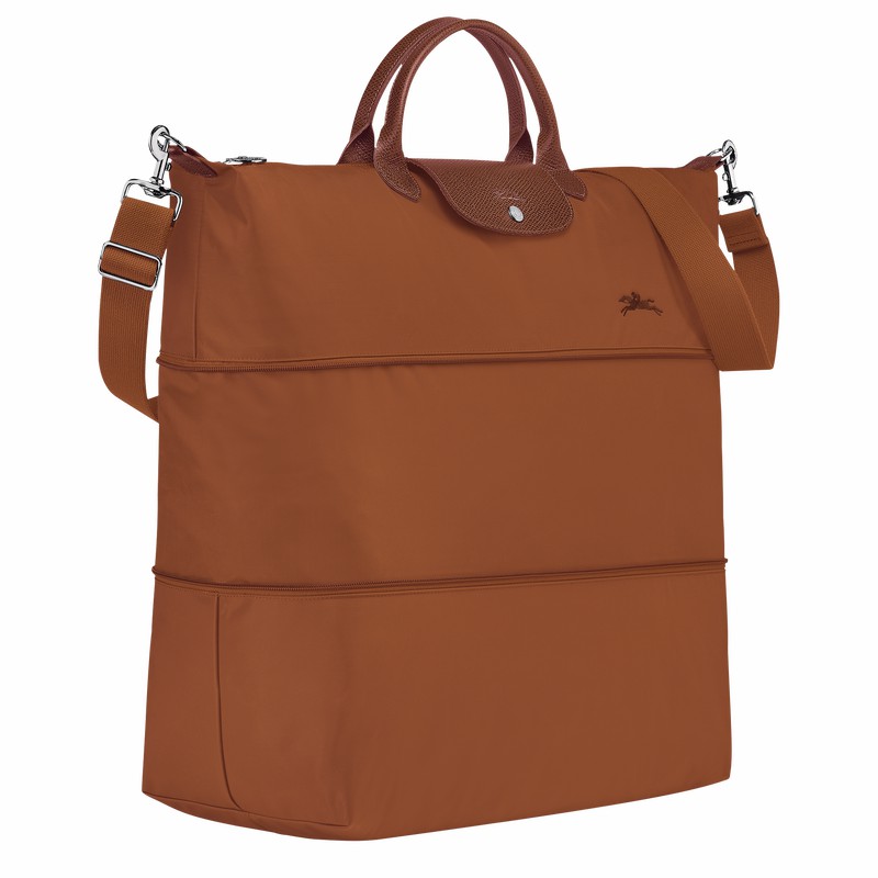 Longchamp Le Pliage Green Travel bag expandable - Recycled canvas Brown | EXZG48079