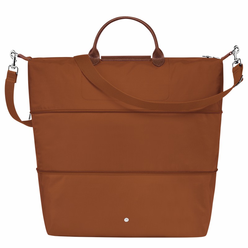 Longchamp Le Pliage Green Travel bag expandable - Recycled canvas Brown | EXZG48079