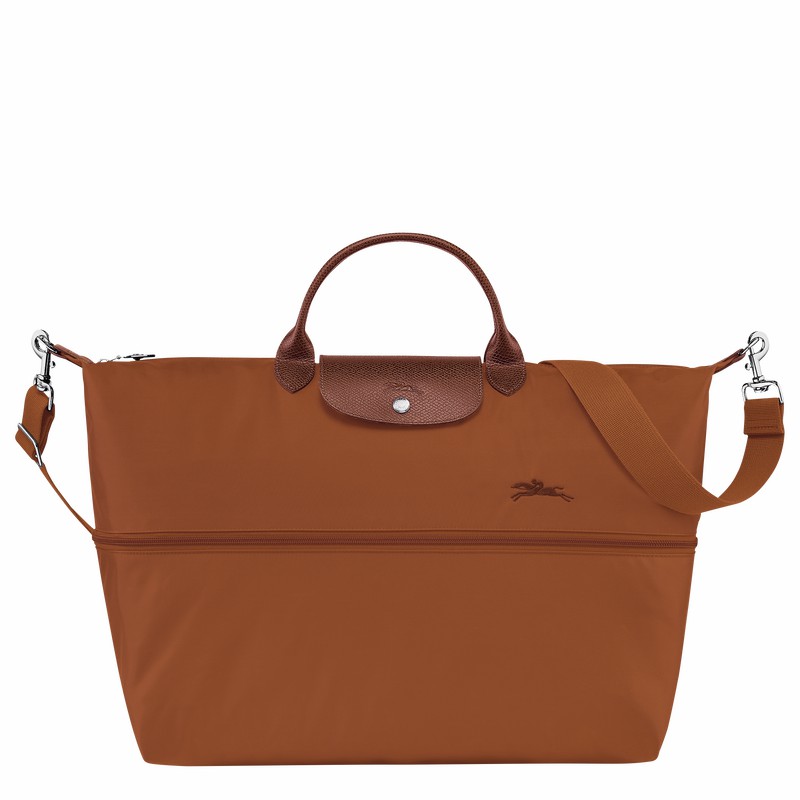 Longchamp Le Pliage Green Travel bag expandable - Recycled canvas Brown | EXZG48079
