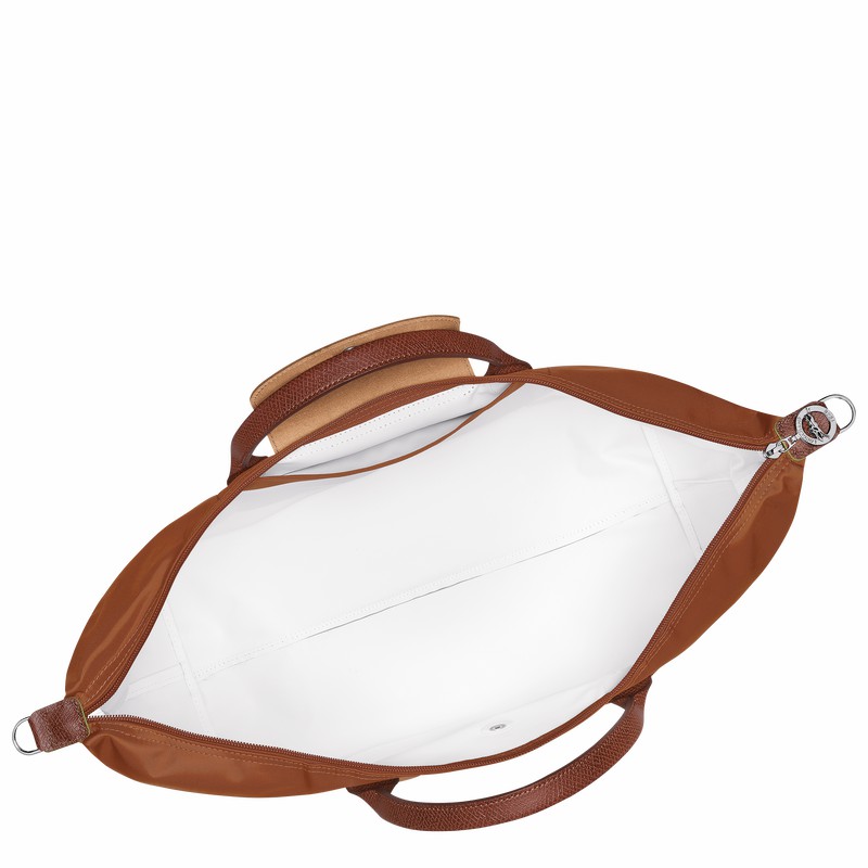 Longchamp Le Pliage Green Travel bag expandable - Recycled canvas Brown | EXZG48079