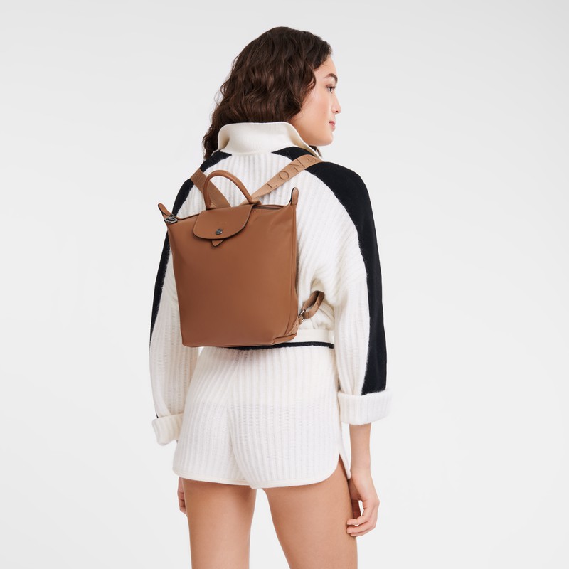 Longchamp Le Pliage Xtra S Backpack - Leather Brown | ZNQB09721