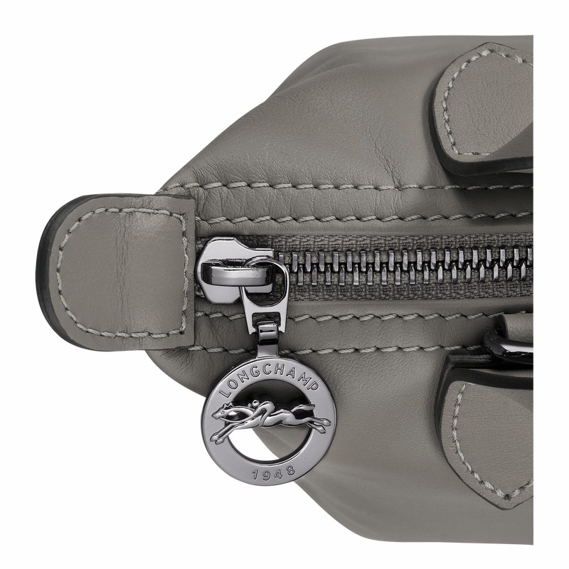 Longchamp Le Pliage Xtra XS Handbag - Leather Grey | BMSI24051