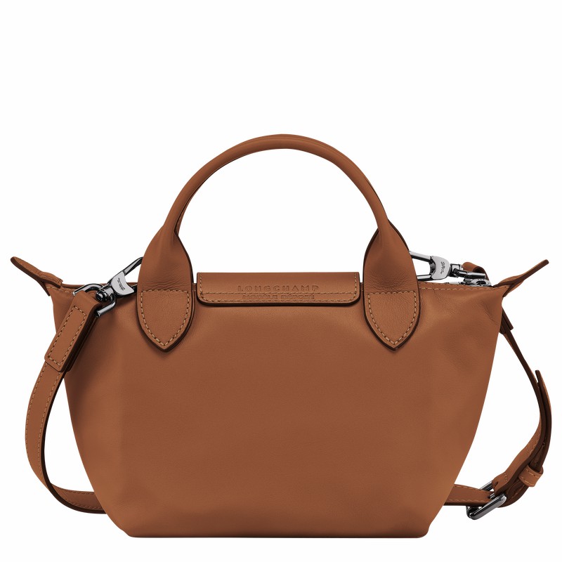 Longchamp Le Pliage Xtra XS Handbag - Leather Brown | RGIV52436