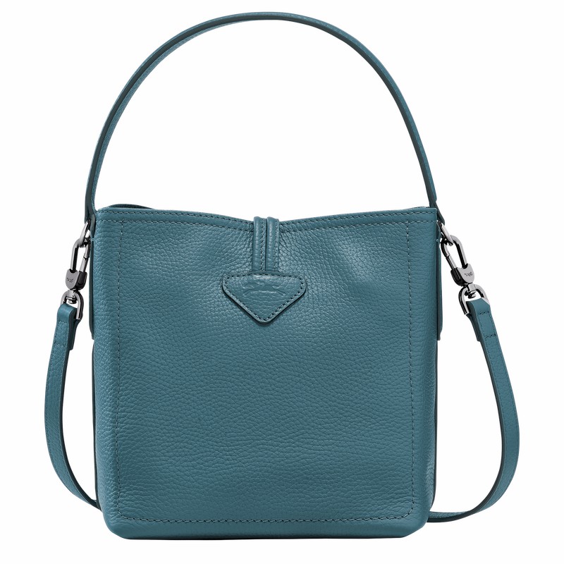 Longchamp Le Roseau Essential XS Bucket bag - Leather Peacock | GWHK69075
