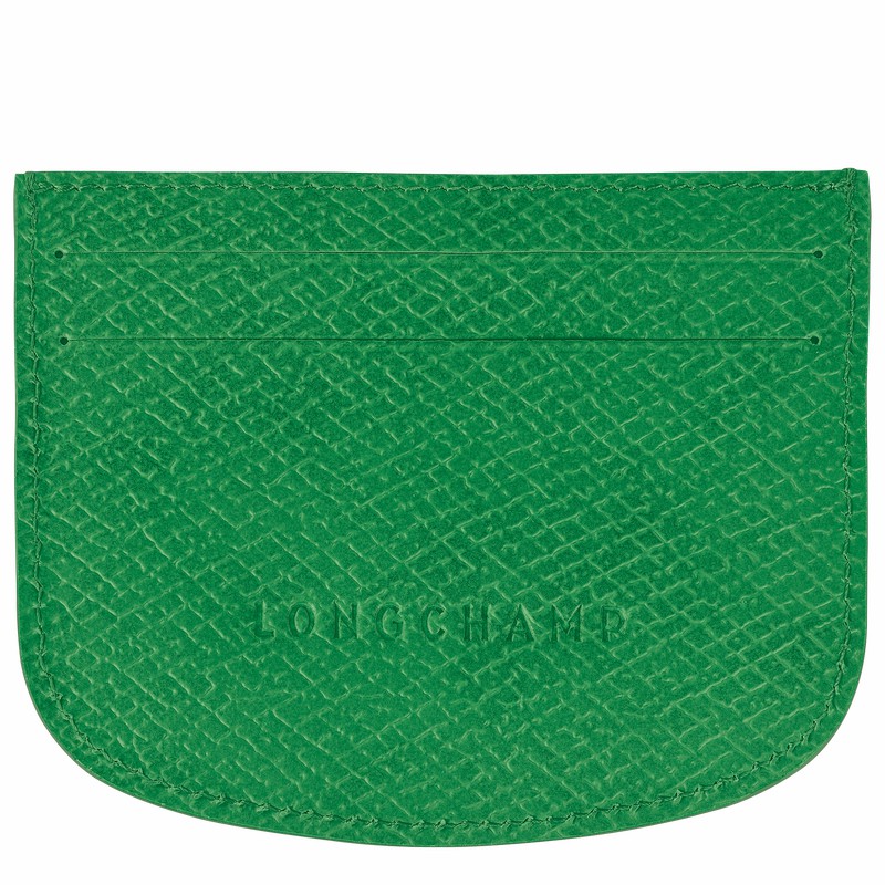 Longchamp ÉPURE Card holder - Leather Green | HZMN93850