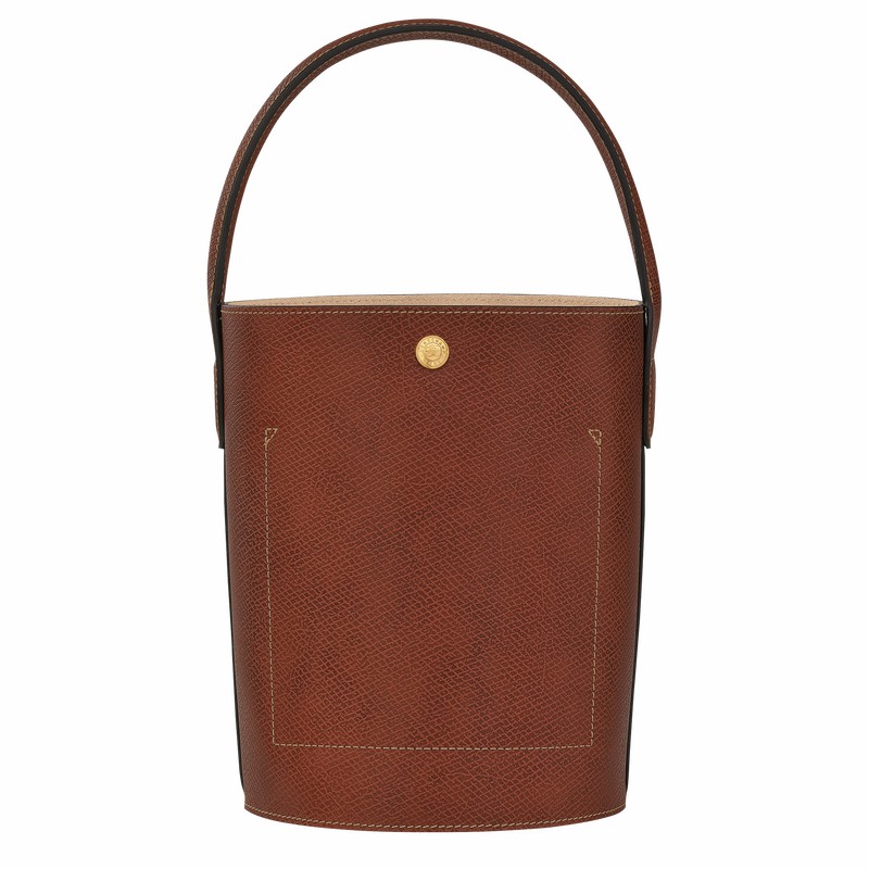 Longchamp ÉPURE S Bucket bag - Leather Brown | CZUV28406