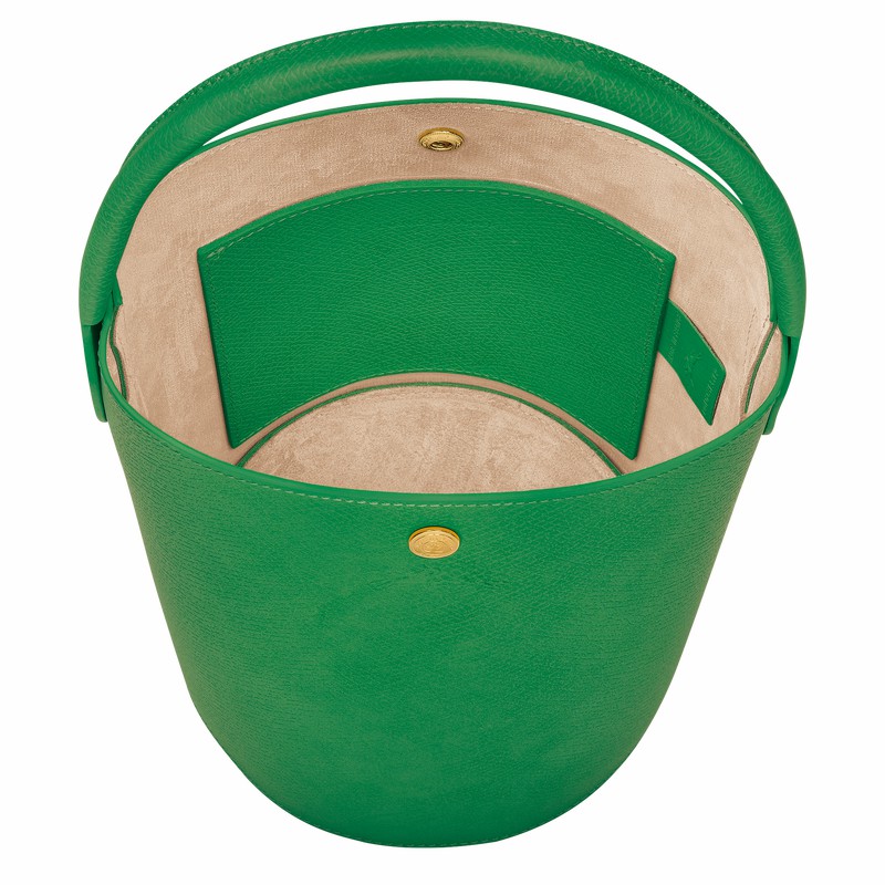 Longchamp ÉPURE S Bucket bag - Leather Green | UFXW98140