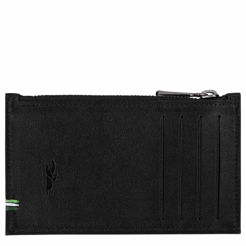 Longchamp sur Seine Coin purse - Leather Black | UHXR78659